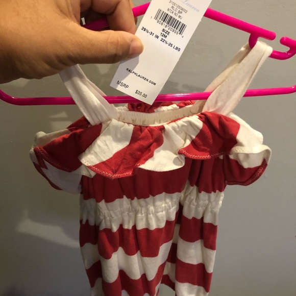 Brand New Ralph Lauren Romper - 12M - Picture 2 of 3